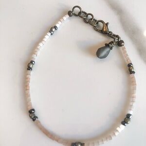 Dainty Beaded Charm Bracelet